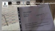 Innowacyjna technologia - ekologia i oszczędność.  Propozycja dla Rady Miasta