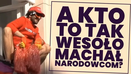 GW: Mieszkaniec jednego z domów (... ) wesoło machał z balkonu ...