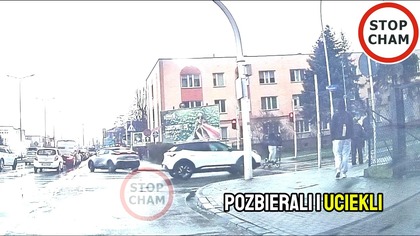 Potrącenie na hulajnodze w Rzeszowie - wjechali na czerwonym #2204 Wasze Filmy