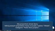 Brak ikon na pulpicie Windows 10