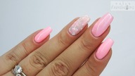 Pink flowers nails art tutorial / Elisium