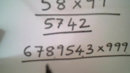 Wedyjska Matematyka ludzki kalkulator