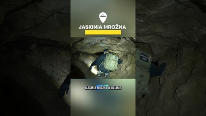 500 metrów przez ciemność Całość na kanale #jaskinia #podróże #shorts #polska