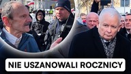 DANTEJSKIE SCENY NA ROCZNICY KATASTROFY SMOLEŃSKIEJ: PRZEPYCHANKI POD WIEŃCEM, KARETKA W TLE