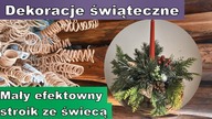 Mały efektowny stroik świąteczny
