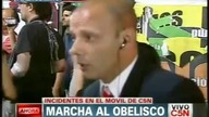 Reporter oberwał podczas demonstracji