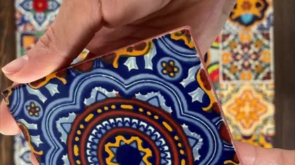 Meksykański patchwork COLORIDO  | ręcznie malowane płytki #ceramika #design #shorts