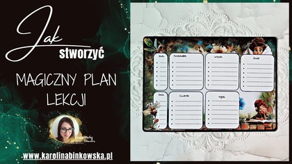 Magiczny Plan Lekcji  DIY krok po kroku  kreatywny pomysł dla dzieci