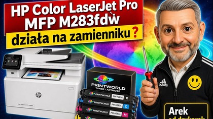 HP Color LaserJet Pro MFP M283fdw działa na zamienniku ?