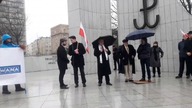Krzysztof Tytko wystąpienie pod Pomnikiem Armii Krajowej i Polskiego Państwa Podziemnego w Warszawie