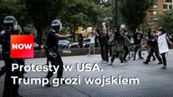 TRUMP grozi wojskiem.  Zamieszki nie ustają.