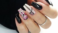 Pink leopard nails art tutorial/ Elisium Nails