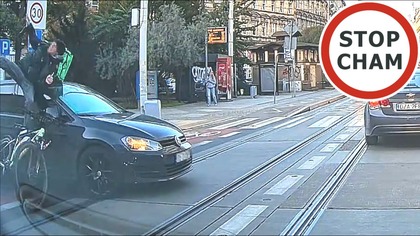 Kolizja auta z rowerzystą jadącym pod prąd #2008 Wasze FIlmy