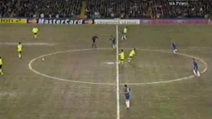 Liga Mistrzów UEFA 2005-2006 1/8 Finału 1 mecz Chelsea - Barcelona 1 połowa 22. 02. 2006