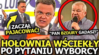 SZYMON HOŁOWNIA ZACZĄŁ BŁAZNOWAĆ GDY USŁYSZAŁ TO PYTANIE! WYSZŁA JEGO GŁUPOTA I BRAK WIEDZY!