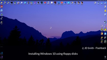 Installing Windows 10 using only floppy disks