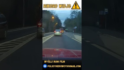 Niebezpieczny manewr wyprzedzania #shorts #polscykierowcy #rikordwidjo #dashcam #polska
