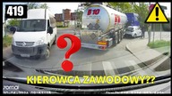 Kierowca zawodowy i jego niebywały manewr