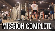 MISSION COMPLETE 140x11 @76 + power cleans