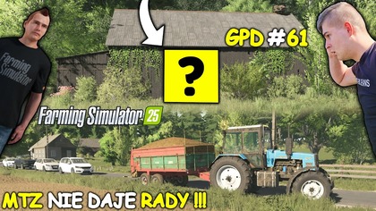 OTWORZYŁEM OPUSZCZONĄ STODOŁĘ ONA JEST PEŁNA MASZYN MTZ UTKNĄŁ NA POBOCZU ...  GPD FS 25 61
