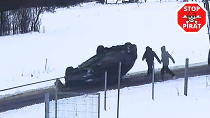 1,5 promila i holowanie pojazdu na dachu.  STOP PIRAT