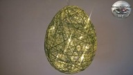 Jak zrobić ażurowe jajo lampion z kordonka - Pomysły plastyczne DiY