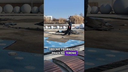 Remont Wodnego Placu Zabaw w Jaworznie.  Obiekt szykowany jest do nowego sezonu.