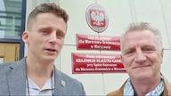 Tomek Laskowski naprzeciw policji w Sądzie