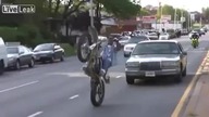 Czub na motocyklu