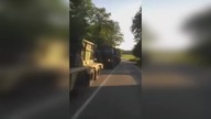 LiveLeak - US army blocks a road in East Germany with their hardware