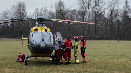 Lotnicze Pogotowie Ratunkowe wezwane do poszkodowanego mężczyzny