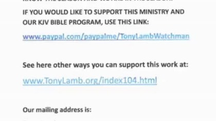 To będzie po pochwyceniu #TonyLamb #rapture