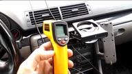 Pomiar temperatury klimatyzacji po nabiciu Audi vw skoda