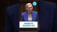 (subskrybuj) Nowacka MIAŻDŻY PiS na sejmowej mównicy #shorts