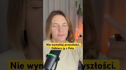 Nie wymyślaj przyszłości.  Odbierz ją z pola. Premiera dziś o 9:07 na YouTube.  BĄDŹ.  #klaudiapingot