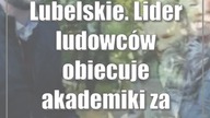 Lubelskie.  Lider ludowców obiecuje akademiki za złotówkę