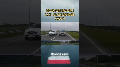 Blokował lewy pas czy kierowca z tyłu przesadził?#drogi #kierowcy #lewypas #polskiedrogi #uwaga