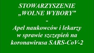 Apel naukowców i lekarzy w sprawie szczepień na koronawirusa SARS-CoV-2
