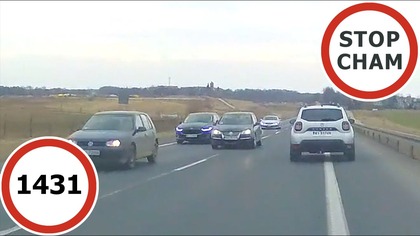 Stop Cham #1431 - Niebezpieczne i chamskie sytuacje na drogach