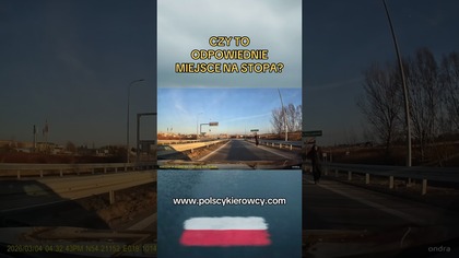 Autostop na ekspresówce?! To chyba najgorsze miejsce  #droga #autostop #ryzyko #shorts