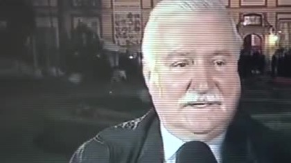 Wałęsa przed kamerą...