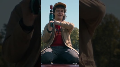 Dustin Being Chaotic on Stranger Things