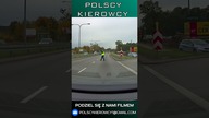 Policjant szaleje na drodze #shorts #polscykierowcy #policja