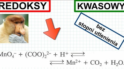 REDOX KWASOWY MnO4^(-) +(COOH)2+H^(+)  Mn^(2^+)+CO2+H2O