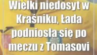 Wielki niedosyt w Kraśniku, Łada podniosła się po meczu z Tomasovią