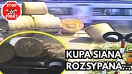 Pociąg rozsypał kupę siana.  Pijany traktorzysta - Nagranie z dwóch perspektyw.  STOP PIRAT