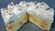 Ciasto budyniowo-bananowe bez pieczenia