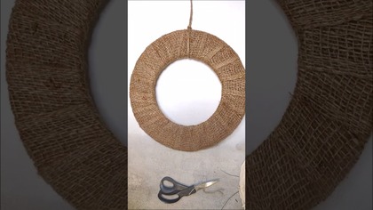 WIANEK Z JUTY z kanału @diy_art_ideas #shorts #diy #wianki