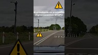 Wyprzedzanie na przejeździe - zignorowanie znaku STOP #shorts #rikordwidjo
