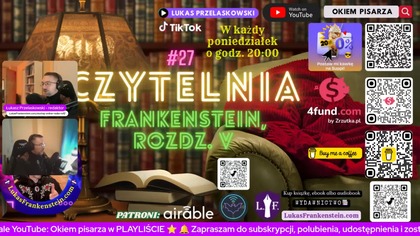 #27 Audycja Czytelnia: Frankenstein, Mary Shelley, rozdz.  V